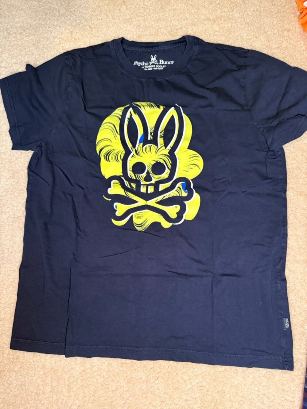 Psycho Bunny Men's Size L Shirt – Blue – Good Condition